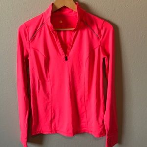 Pink 1/2 zip pullover